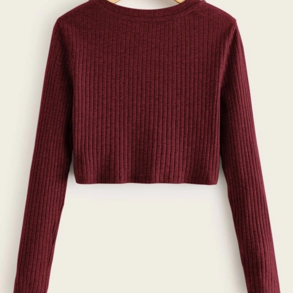 Tie front long sleeve